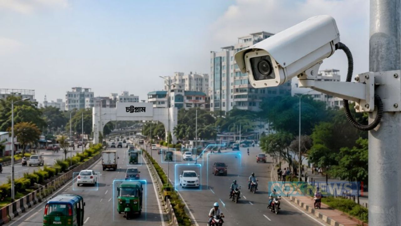 চট্টগ্রামে সড়কের ৫৩ স্পটে বসবে এআই ক্যামেরা