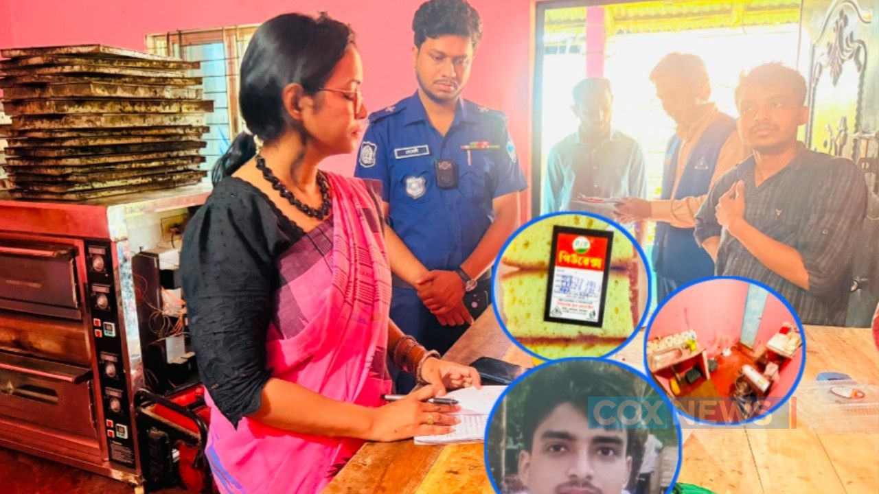 ​সংবাদ প্রকাশের পর উখিয়ায় অবৈধ কেক-রুটি কারখানায় অভিযান চালিয়ে ৩০ হাজার টাকা জরিমানা ও কারখানা তালাবদ্ধ