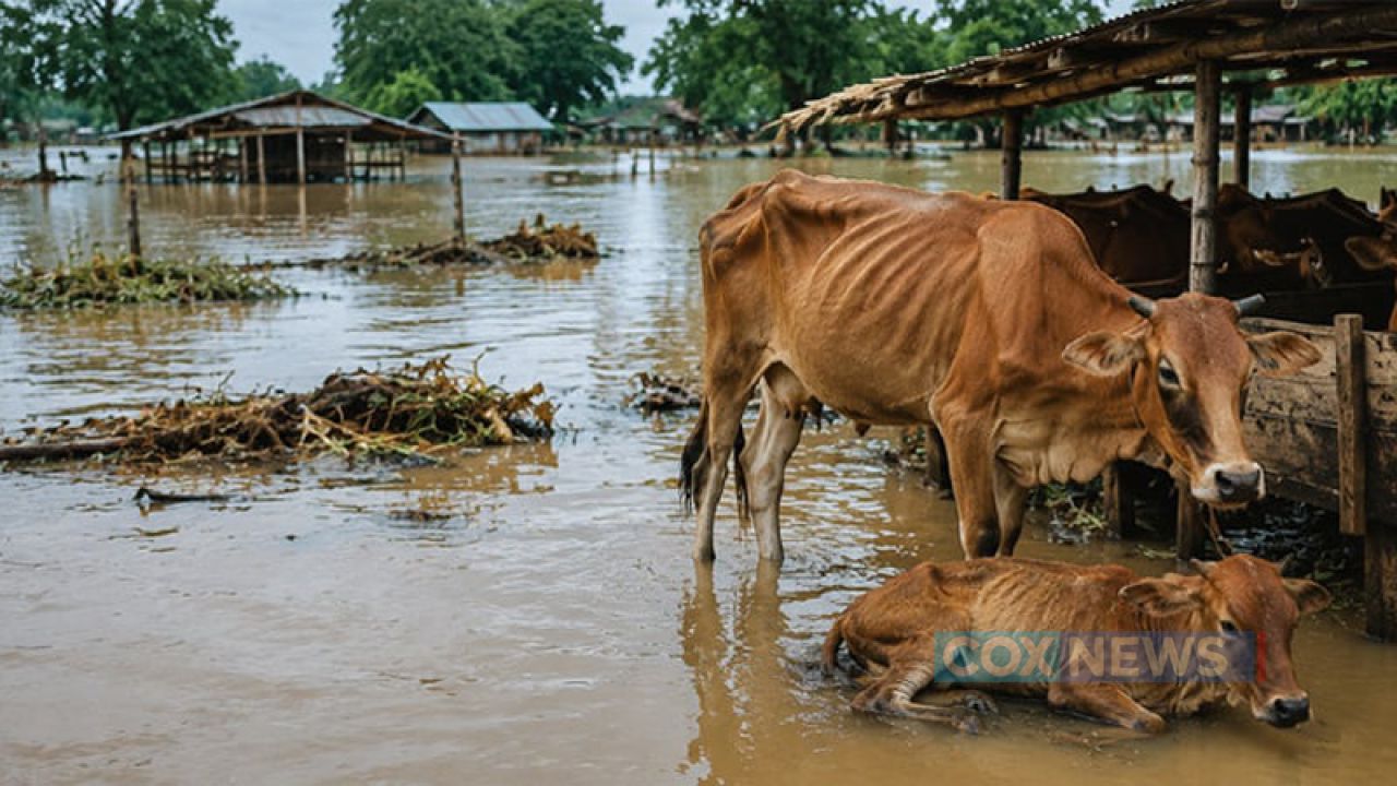 চট্টগ্রাম অঞ্চলে বন্যায় মারা গেছে ১ লাখ ৬১ হাজার গবাদিপশু