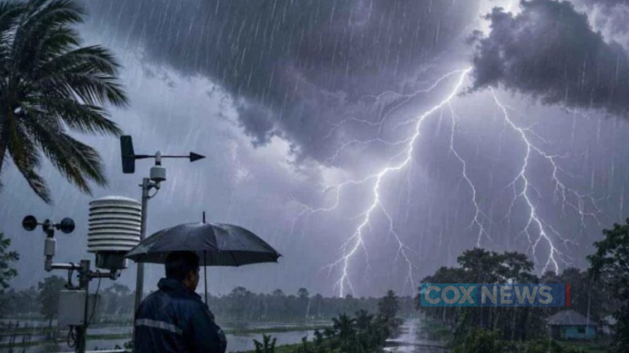 কক্সবাজার সহ দেশের ৯ অঞ্চলে বজ্রবৃষ্টির আশঙ্কা, নদীবন্দরে সতর্কসংকেত 