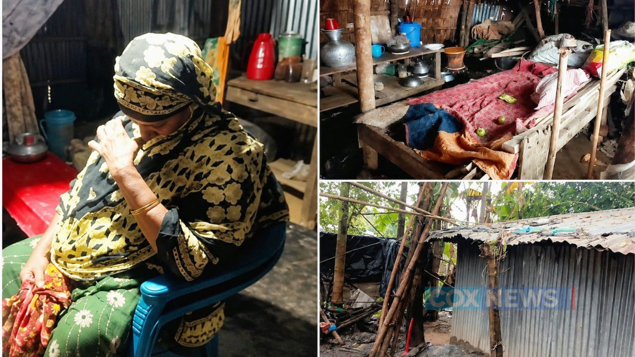 উখিয়ায় বাকপ্রতিবন্ধী বিধবা আয়েশার মানবেতর জীবন: ভাঙা কুঁড়েঘরেই শেষ আশ্রয় 