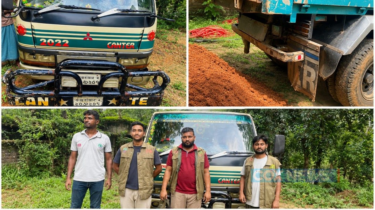 উখিয়ায় পাহাড় কাটছে নুরু মাঝি সিন্ডিকেট, ডাম্পার জব্দ